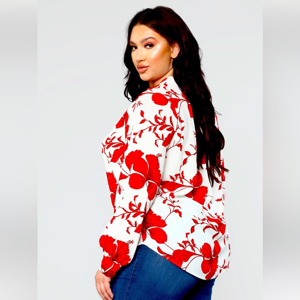 Floral Emotions Button Down Top